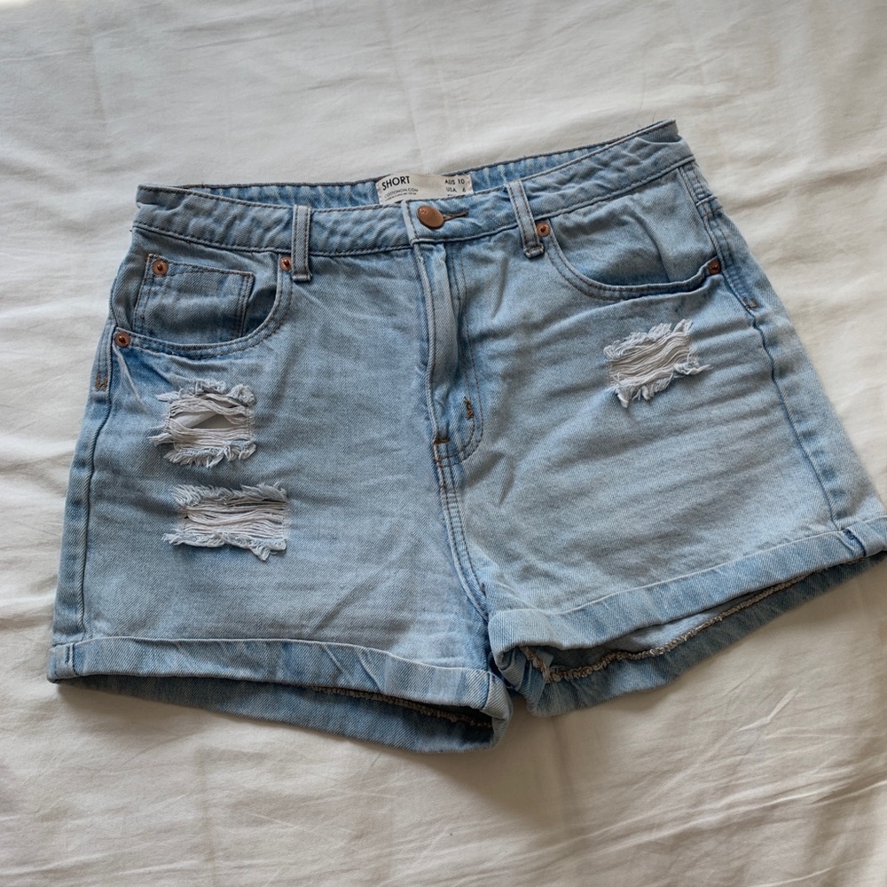 Cotton On High Waisted Jean Shorts
